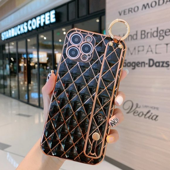 NEW iPhone 13/Pro/Max Wrist Band Electroplate Soft iPhone case - Picture 4 of 10